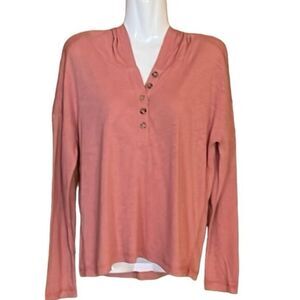 Chaser womens hoodie Small dusty rose  popover‎ lightweight long sleeve soft NWT